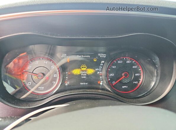 2C3CDXHG0GH140183 2016 DODGE CHARGER Black Սարքավորումների վահանակի տեսք