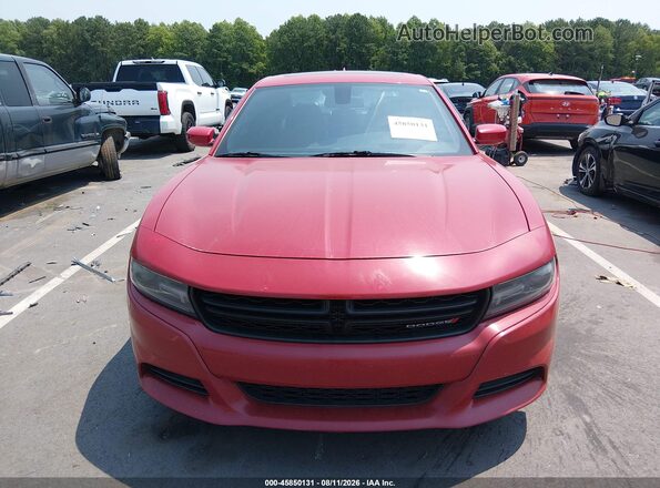 2C3CDXHG0GH179968 2016 DODGE CHARGER Red Widok zestawu wskaźników