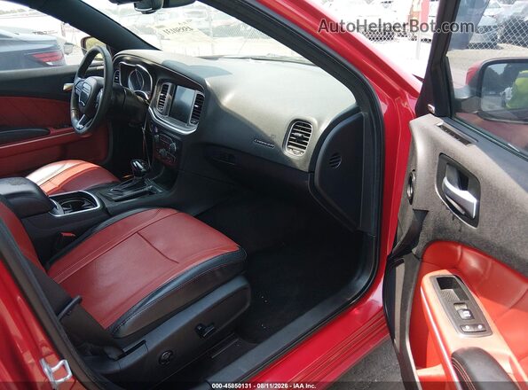 2C3CDXHG0GH179968 2016 DODGE CHARGER Red Widok wnętrza z przodu