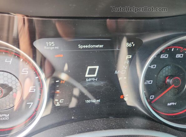 2C3CDXHG0GH183213 2016 DODGE CHARGER Red Widok zestawu wskaźników