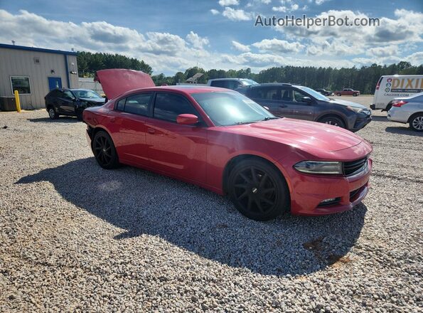 2C3CDXHG0GH183213 2016 DODGE CHARGER Red Przód prawy