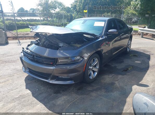 2C3CDXHG0GH222690 2016 DODGE CHARGER Gray Przód lewy