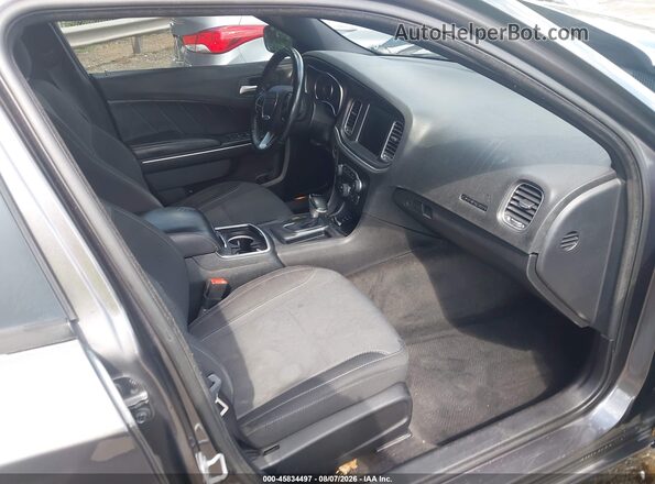 2C3CDXHG0GH222690 2016 DODGE CHARGER Gray Widok wnętrza z przodu