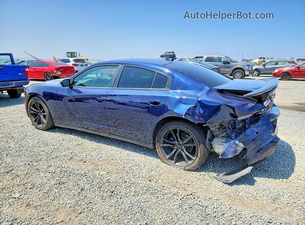 2C3CDXHG0GH319095 2016 DODGE CHARGER Blue Задня ліва чверть