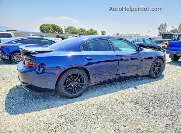 2C3CDXHG0GH319095 2016 DODGE CHARGER Blue Задня права чверть