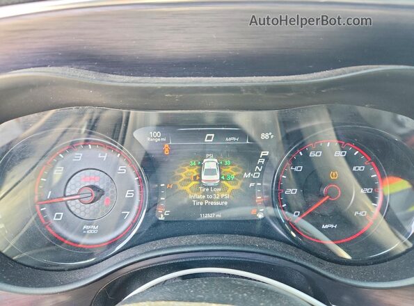 2C3CDXHG0GH319095 2016 DODGE CHARGER Blue Вид щитка приладів