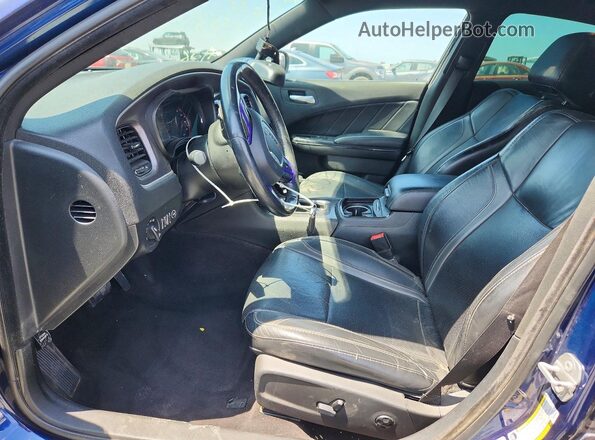 2C3CDXHG0GH319095 2016 DODGE CHARGER Blue Вид салону спереду