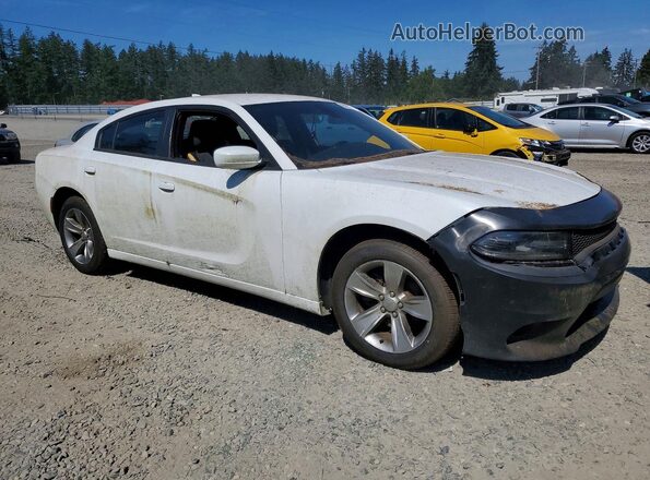 2C3CDXHG0JH162854 2018 DODGE CHARGER White Delantero derecho