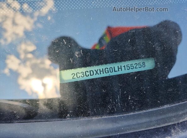 2C3CDXHG0LH155258 2020 DODGE CHARGER Blue VIN კოდის სტიკერის ხედი