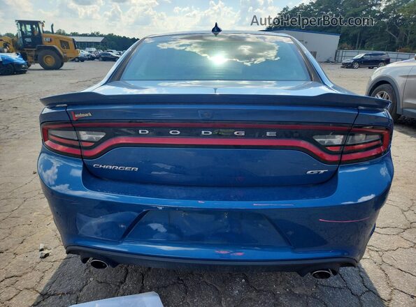 2C3CDXHG0LH155258 2020 DODGE CHARGER Blue უკანა ხედი