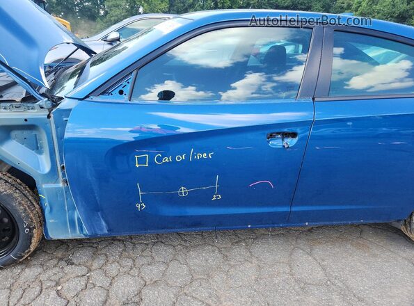 2C3CDXHG0LH155258 2020 DODGE CHARGER Blue წინა სალონის ხედი