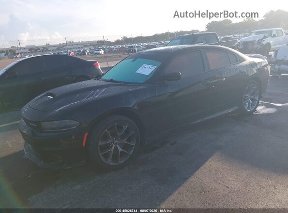 2C3CDXHG0LH155440 2020 DODGE CHARGER Black Առջևի ձախ երեք քառորդ տեսարան