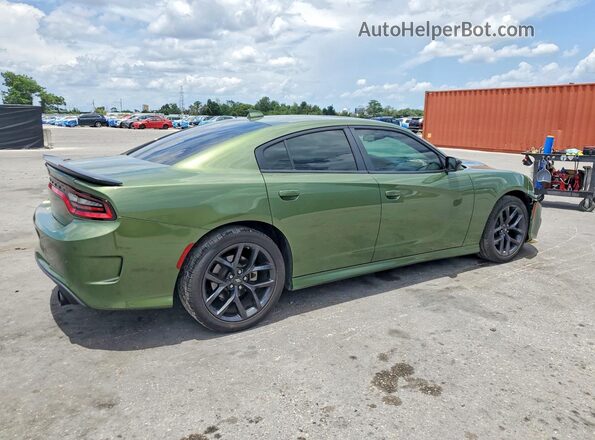 2C3CDXHG0NH138320 2022 DODGE CHARGER Green უკანა მარჯვენა