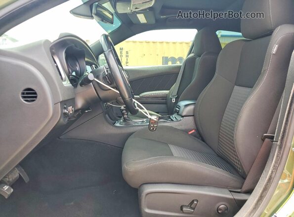 2C3CDXHG0NH138320 2022 DODGE CHARGER Green წინა სალონის ხედი
