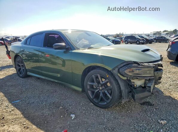 2C3CDXHG0NH173312 2022 DODGE CHARGER Green Առջևի աջ