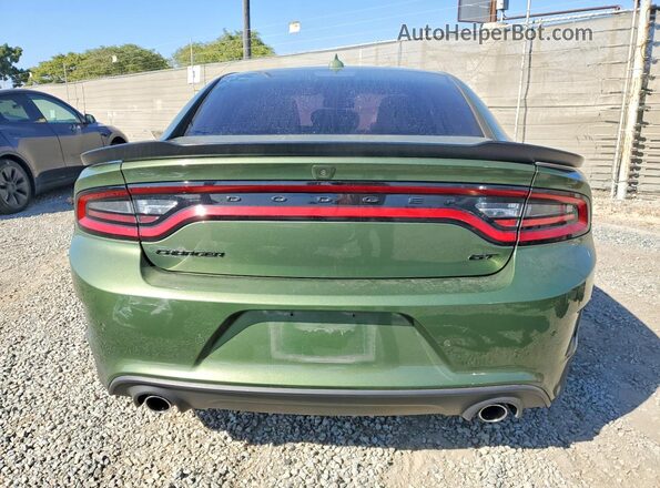 2C3CDXHG0NH173312 2022 DODGE CHARGER Green Հետևի տեսք