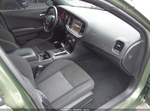 2C3CDXHG0NH244704 2022 DODGE CHARGER Green წინა სალონის ხედი