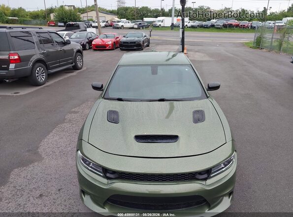 2C3CDXHG0NH244704 2022 DODGE CHARGER Green წინა ხედი