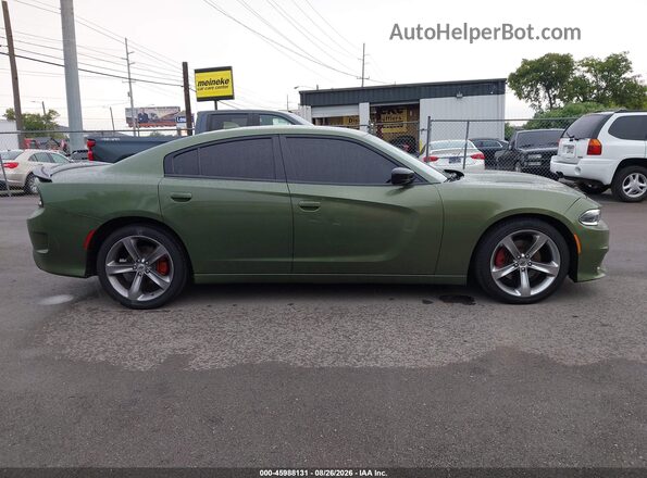 2C3CDXHG0NH244704 2022 DODGE CHARGER Green უკანა სალონის ხედი