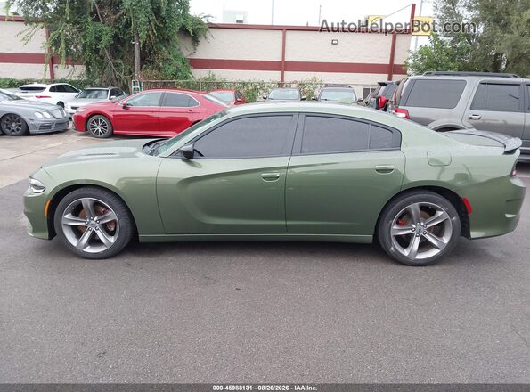 2C3CDXHG0NH244704 2022 DODGE CHARGER Green სალონის 360-გრადუსიანი ხედი