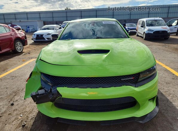 2C3CDXHG0PH589315 2023 DODGE CHARGER Green Вид спереду