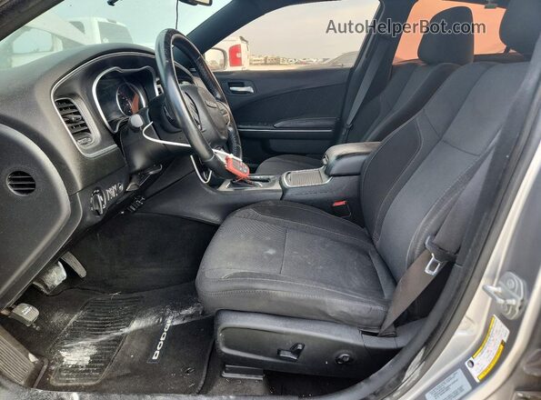 2C3CDXHG1GH203131 2016 DODGE CHARGER Silver Front interior view