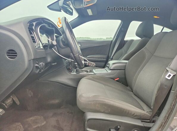 2C3CDXHG1GH285443 2016 DODGE CHARGER Charcoal Вид салону спереду
