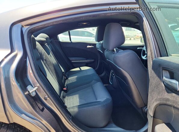 2C3CDXHG1GH285443 2016 DODGE CHARGER Charcoal Вид задніх сидінь