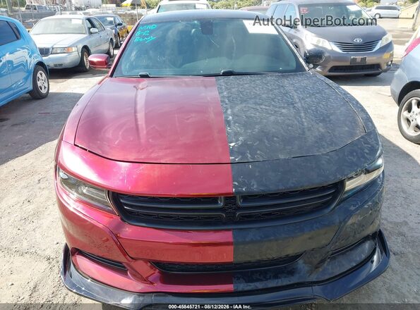 2C3CDXHG1GH297639 2016 DODGE CHARGER Red Front view