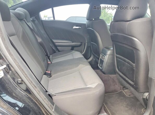 2C3CDXHG1HH532431 2017 DODGE CHARGER Black Rear seats view
