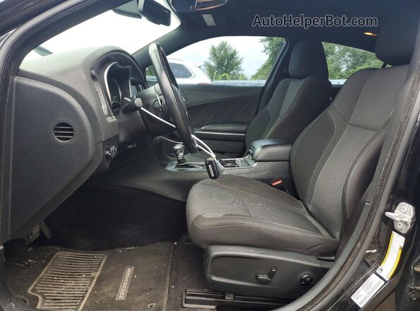 2C3CDXHG1HH532431 2017 DODGE CHARGER Black Front interior view