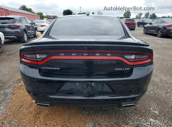 2C3CDXHG1HH532431 2017 DODGE CHARGER Black Rear view