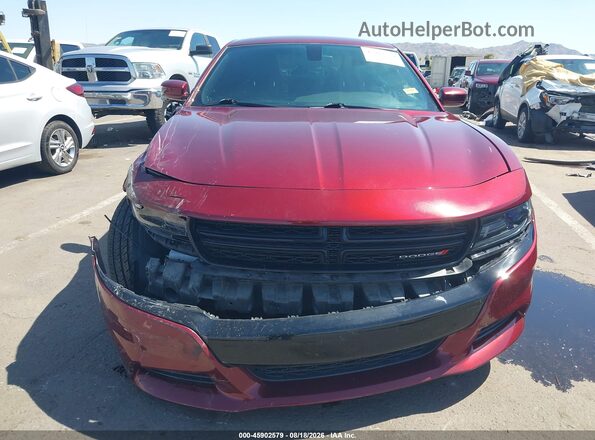 2C3CDXHG1HH579099 2017 DODGE CHARGER Red ხელსაწყოთა პანელის ხედი