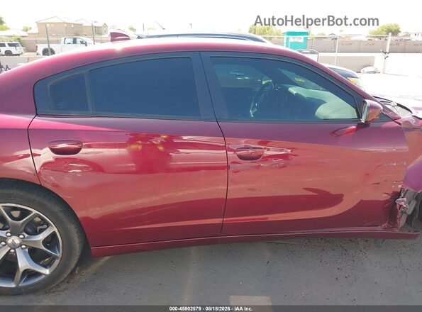 2C3CDXHG1HH579099 2017 DODGE CHARGER Red უკანა სალონის ხედი