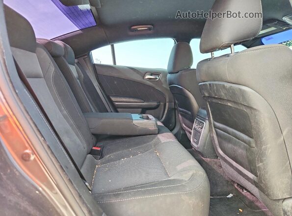 2C3CDXHG1JH125019 2018 DODGE CHARGER Gray უკანა სავარძლების ხედი