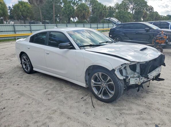 2C3CDXHG1LH101189 2020 DODGE CHARGER Белый Передняя правая четверть