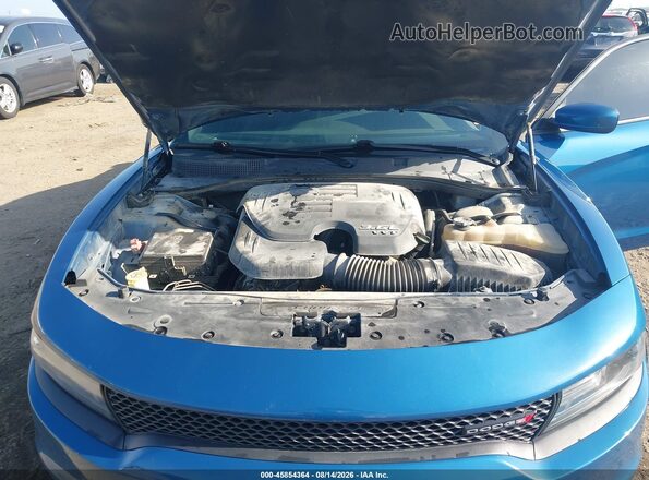 2C3CDXHG1LH153678 2020 DODGE CHARGER Blue Widok z tyłu