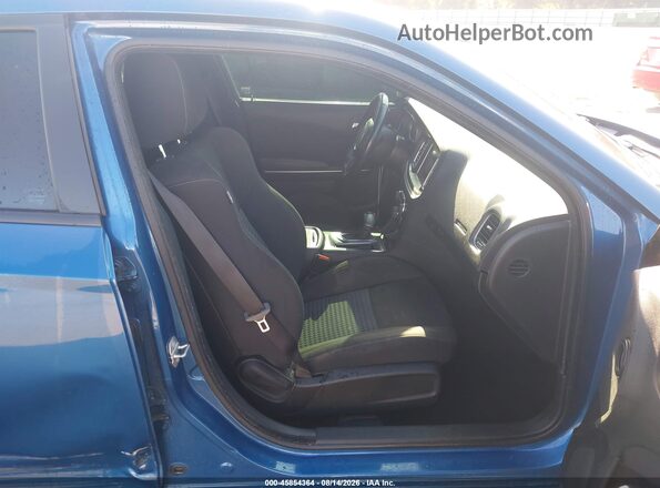 2C3CDXHG1LH153678 2020 DODGE CHARGER Blue Widok wnętrza z przodu