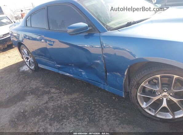 2C3CDXHG1LH153678 2020 DODGE CHARGER Blue Widok z przodu