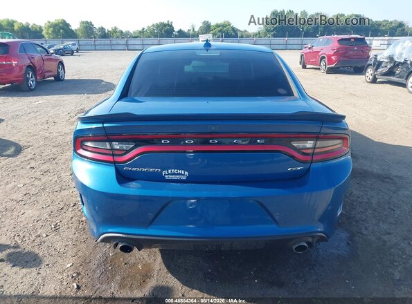 2C3CDXHG1LH153678 2020 DODGE CHARGER Blue 