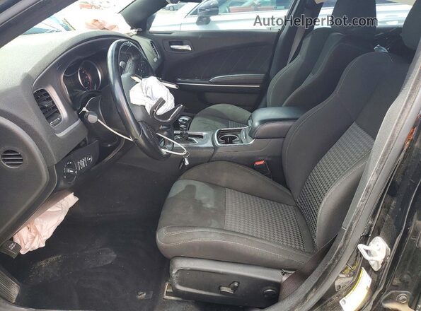 2C3CDXHG1NH208827 2022 DODGE CHARGER Black Widok wnętrza z przodu
