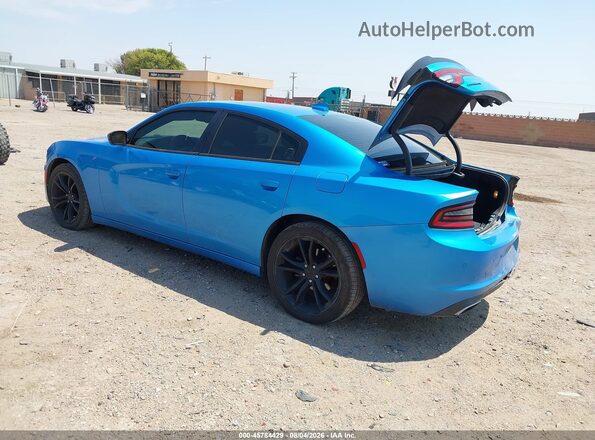 2C3CDXHG2GH126978 2016 DODGE CHARGER Blue Հետևի ձախ