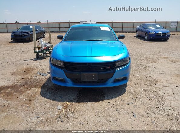 2C3CDXHG2GH126978 2016 DODGE CHARGER Blue Սալոնի հետևի տեսք