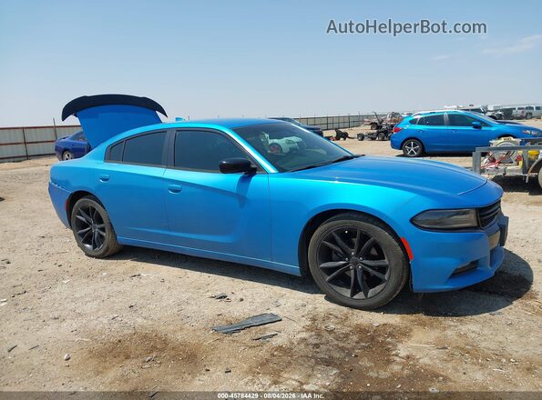 2C3CDXHG2GH126978 2016 DODGE CHARGER Blue Սալոնի 360 աստիճան տեսք