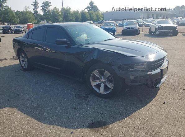 2C3CDXHG2GH318143 2016 DODGE CHARGER Черный Передняя правая четверть