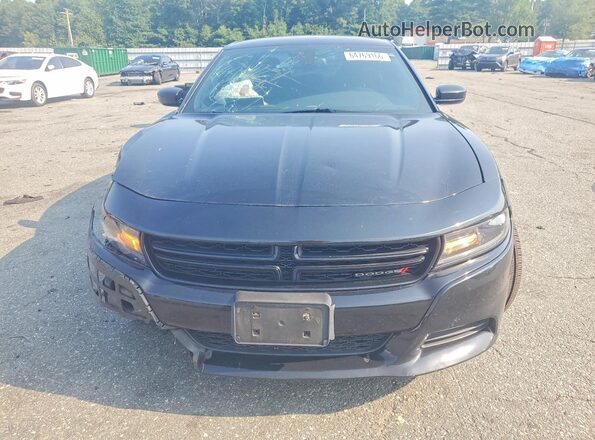 2C3CDXHG2GH318143 2016 DODGE CHARGER Черный Вид спереди