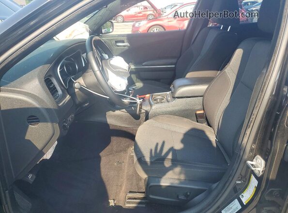 2C3CDXHG2GH318143 2016 DODGE CHARGER Черный Вид салона спереди