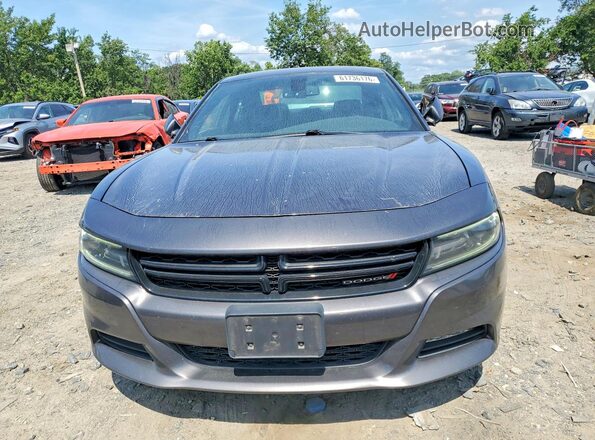 2C3CDXHG2JH135462 2018 DODGE CHARGER Gray Вид спереду