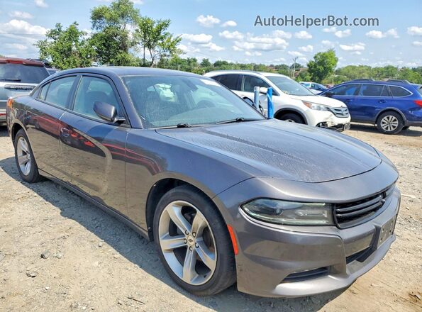 2C3CDXHG2JH135462 2018 DODGE CHARGER Gray Передня права чверть