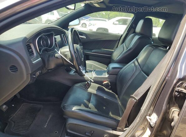 2C3CDXHG2JH135462 2018 DODGE CHARGER Gray Вид салону спереду